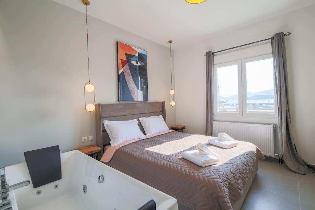 *Oasis* Best View Jacuzzi New Central Apartment Волос Екстер'єр фото